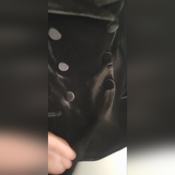 Express Velvet Off The Shoulder Faux Double Breasted Top Size M - Picture 9 of 11